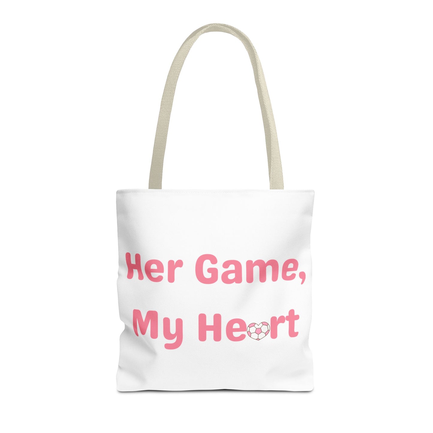 Her Game, My Heart Tote Bag