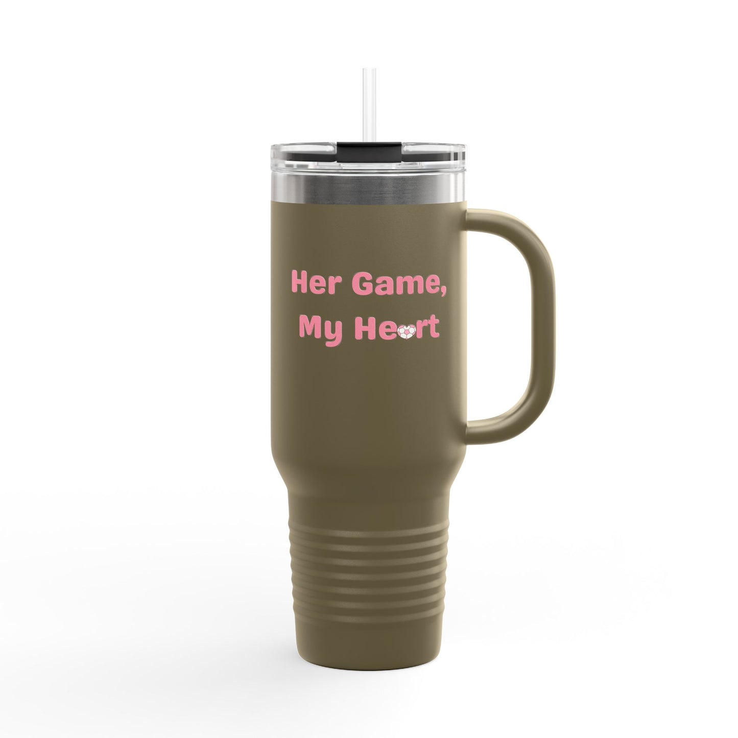 Her Game, My Heart Tumbler | 40oz Insulated Tumbler