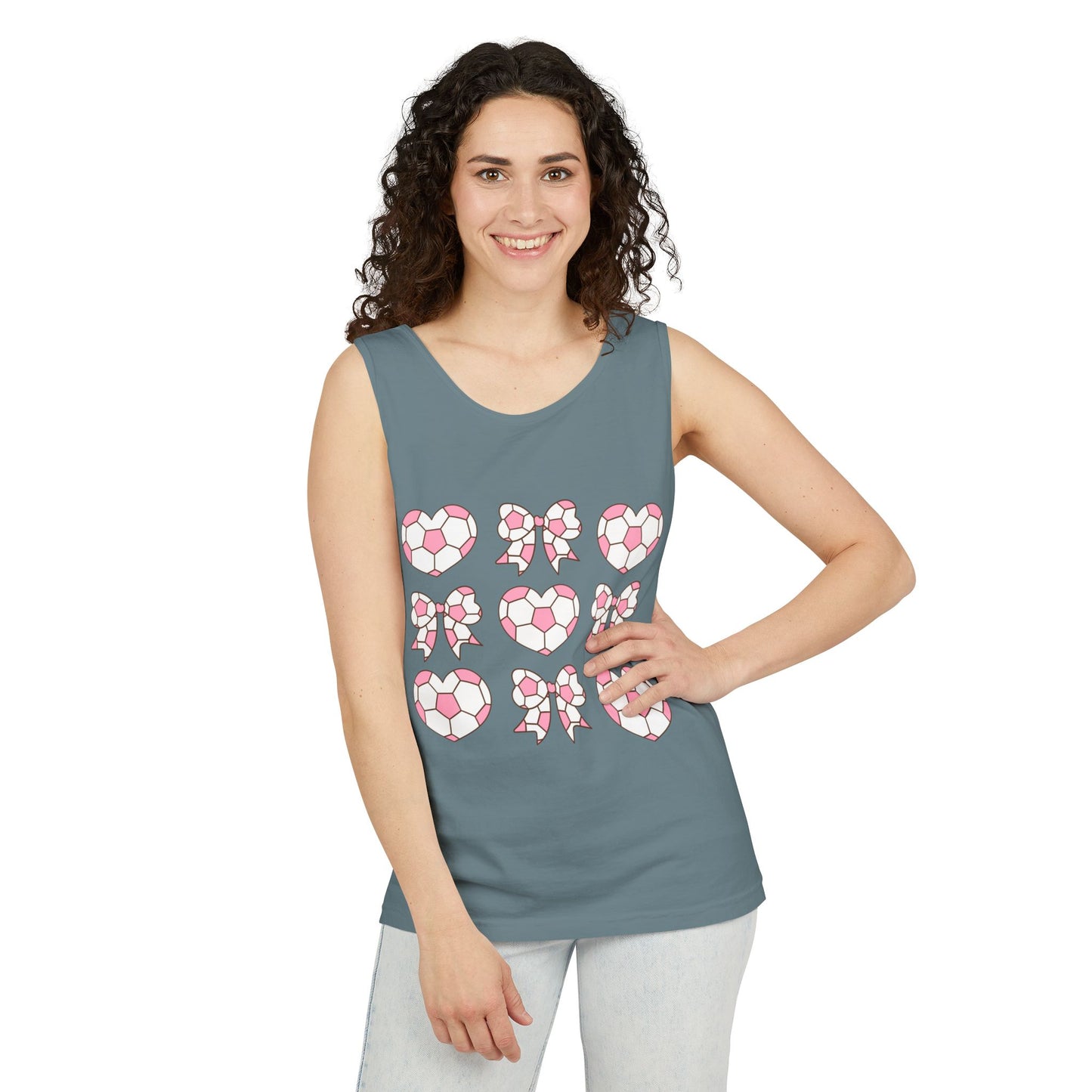 Her Game, My Heart Tank Top | Comfort Colors Tank Top