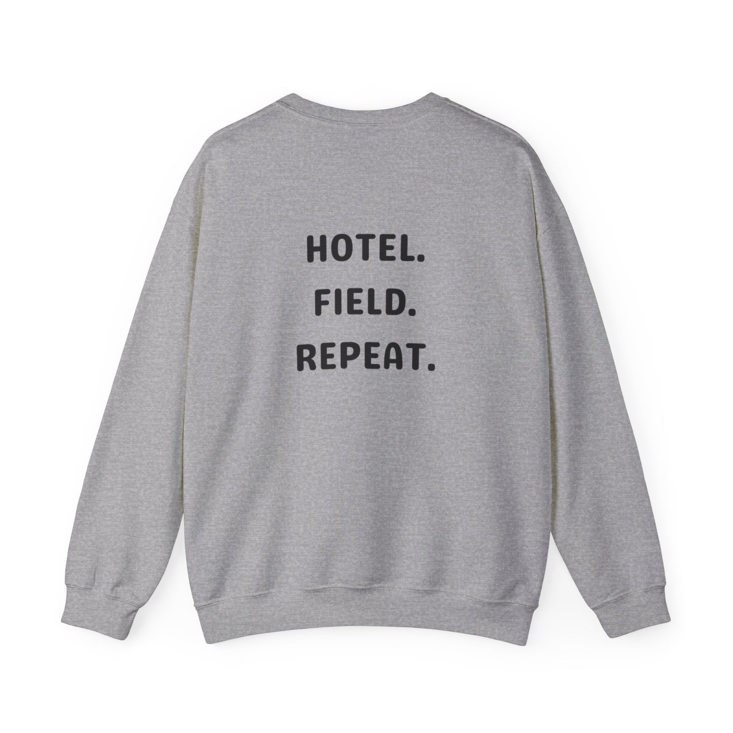 Hotel. Field. Repeat. Crewneck | Unisex Heavy Blend™ Crewneck Sweatshirt