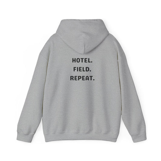 Hotel. Field. Repeat. Hoodie | Unisex Heavy Blend™ Hooded Sweatshirt