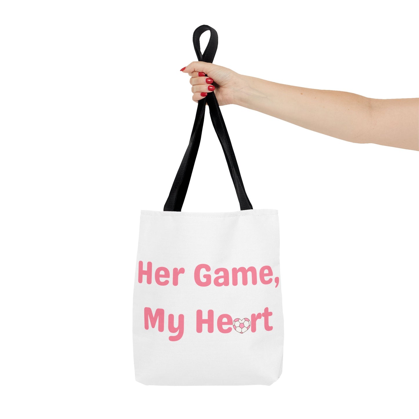 Her Game, My Heart Tote Bag