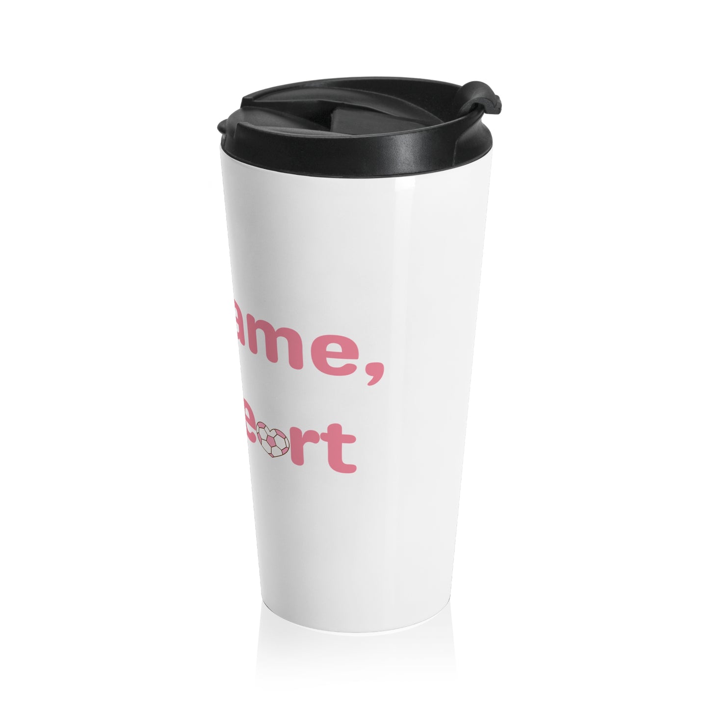 Her Game, My Heart Travel Mug | White