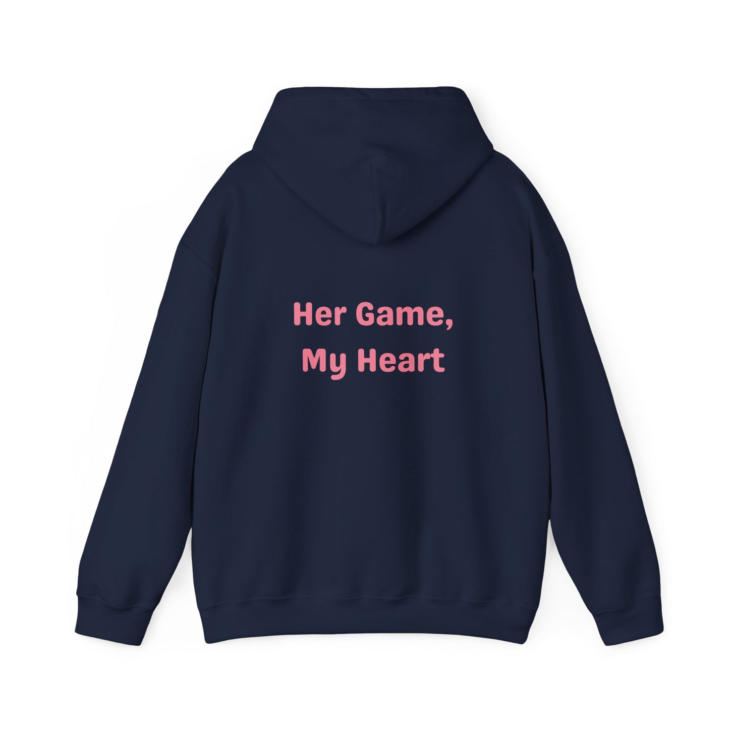 Her Game, My Heart Hoodie | Unisex Heavy Blend™ Hooded Sweatshirt