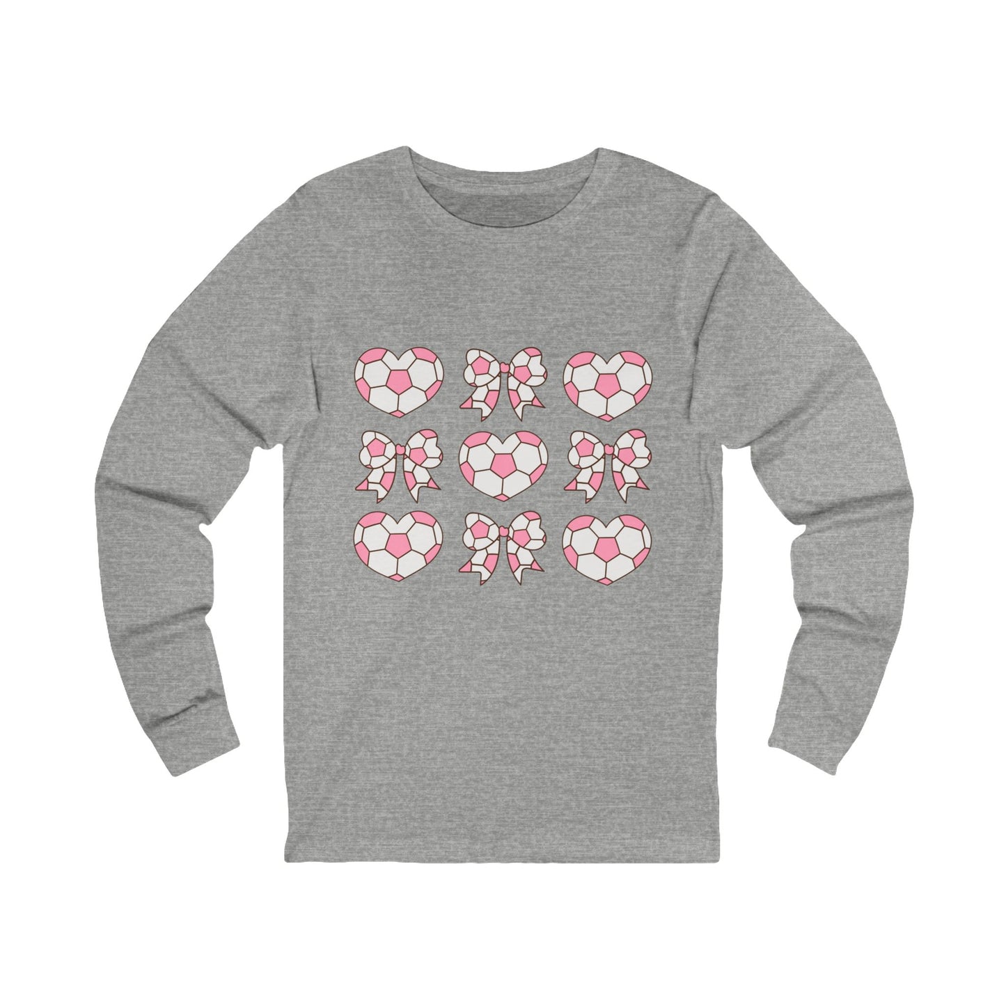 Her Game, My Heart Long Sleeve T Shirt | Unisex Jersey Long Sleeve Tee