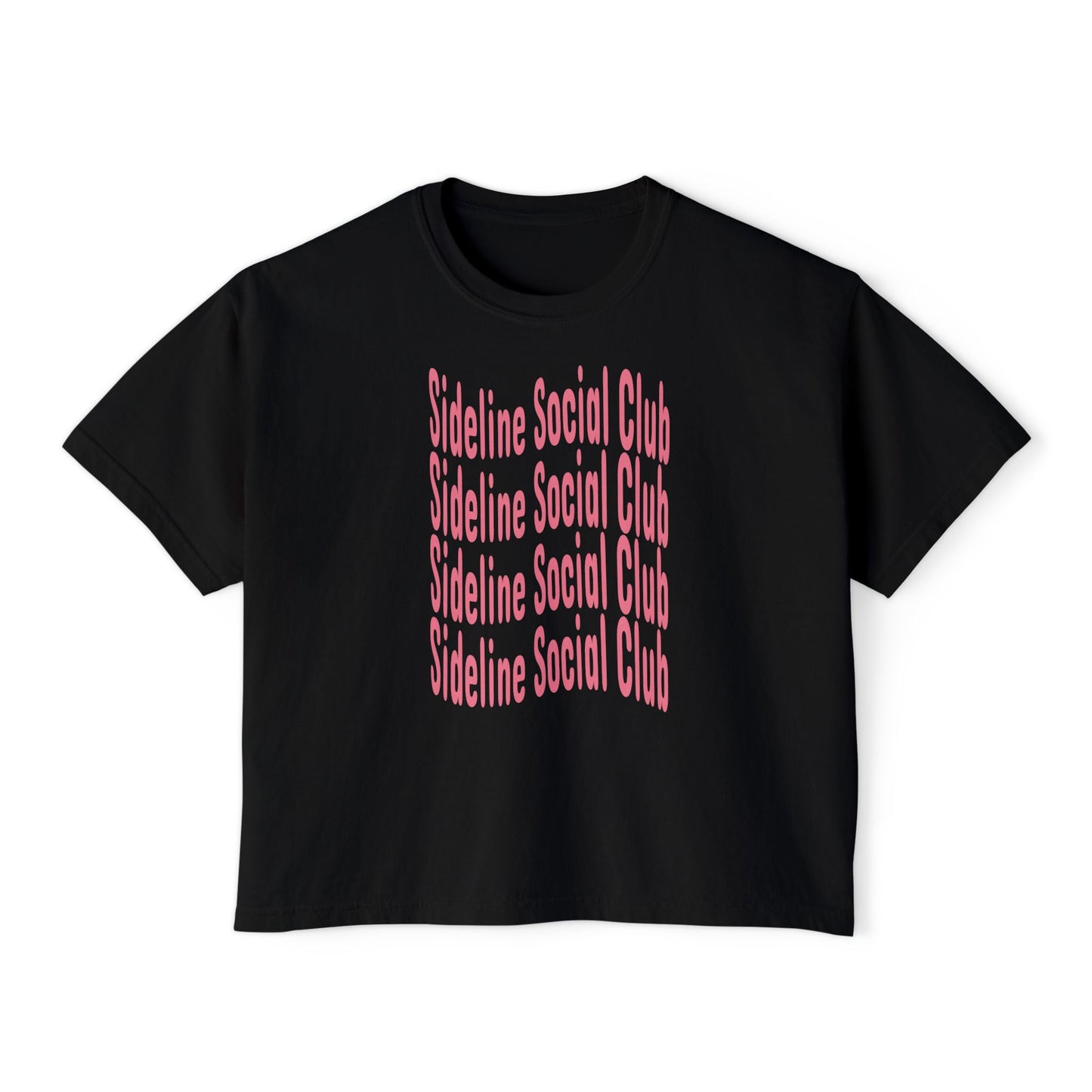 Sideline Social Club Cropped Tee | Comfort Colors Boxy Tee