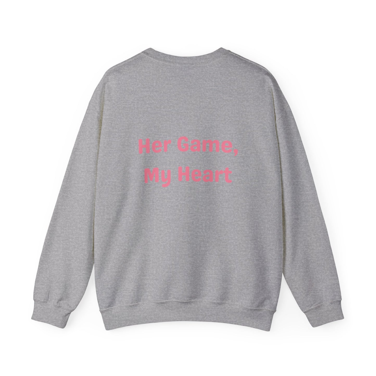 Her Game, My Heart Crewneck | Unisex Heavy Blend™ Crewneck Sweatshirt