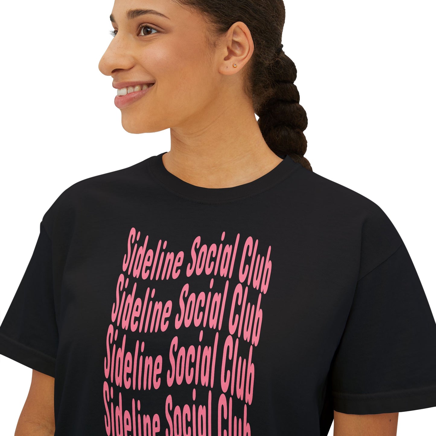 Sideline Social Club Cropped Tee | Comfort Colors Boxy Tee