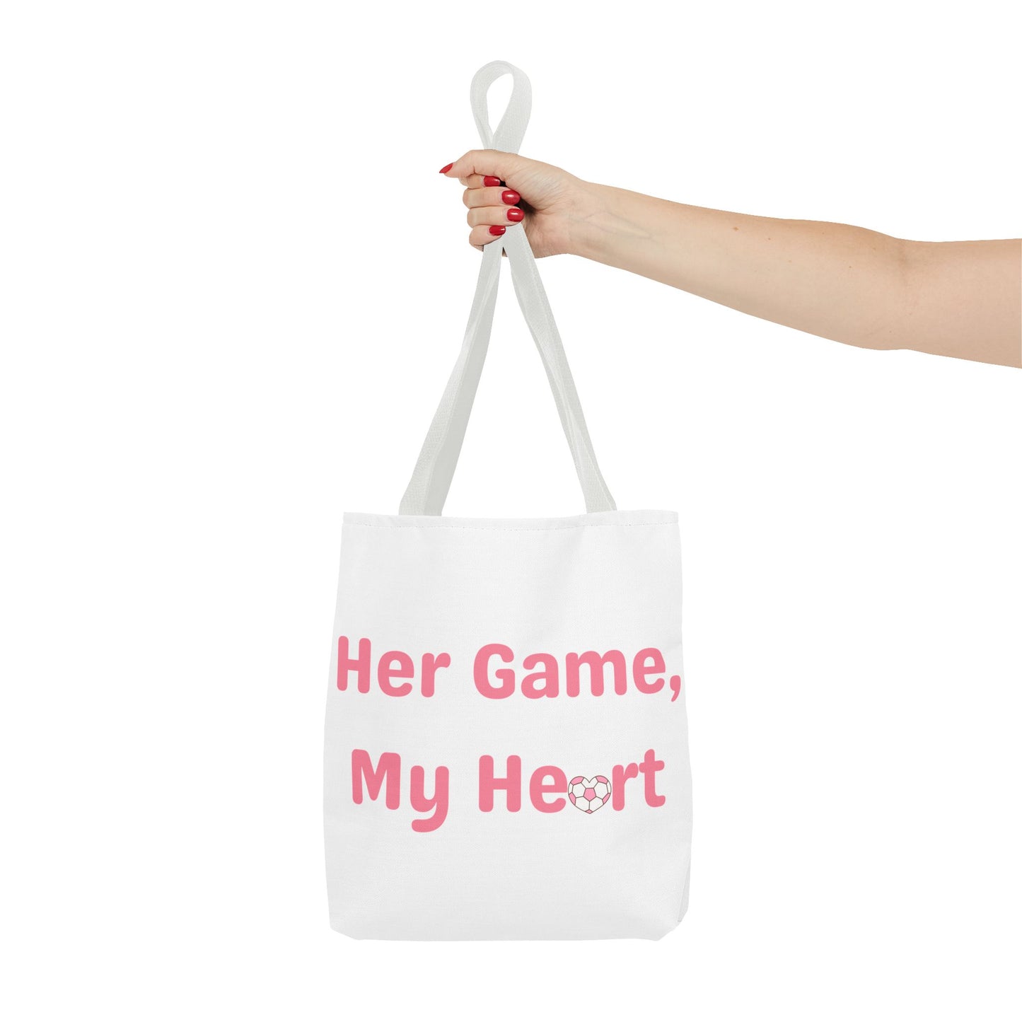 Her Game, My Heart Tote Bag