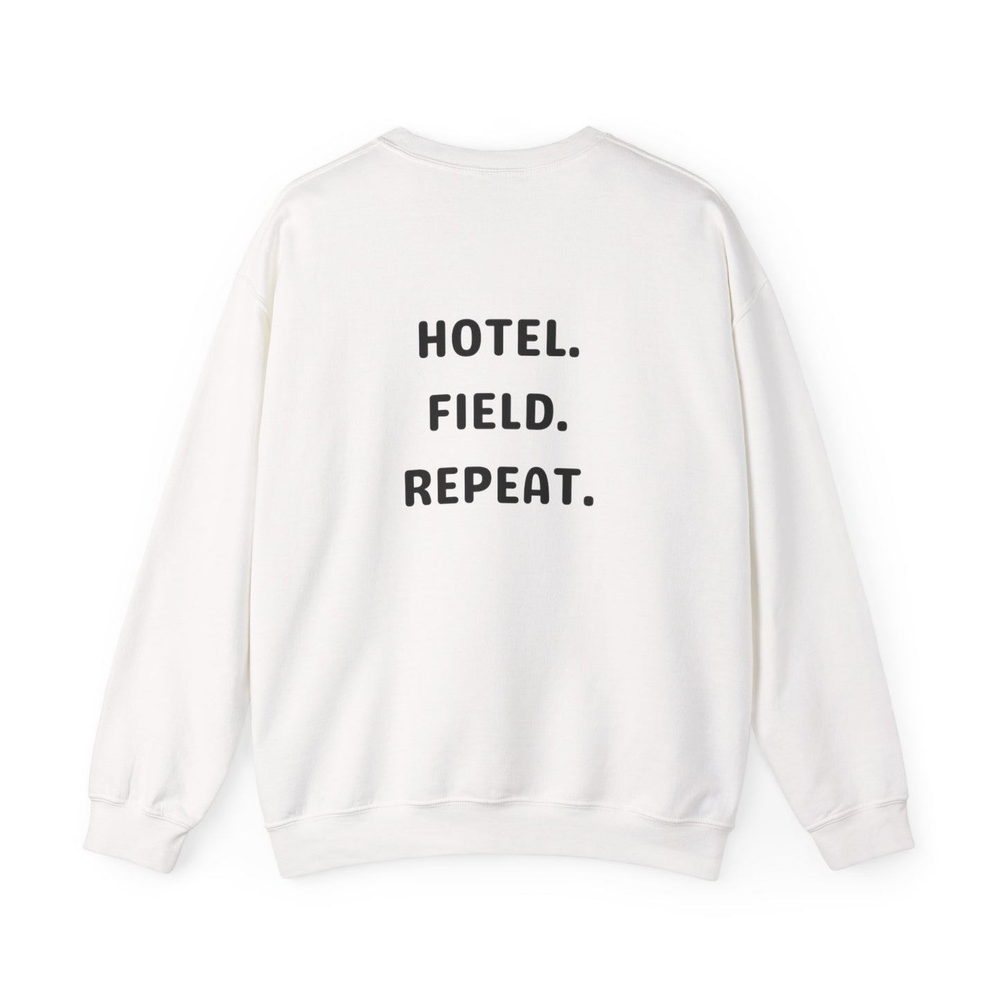 Hotel. Field. Repeat. Crewneck | Unisex Heavy Blend™ Crewneck Sweatshirt