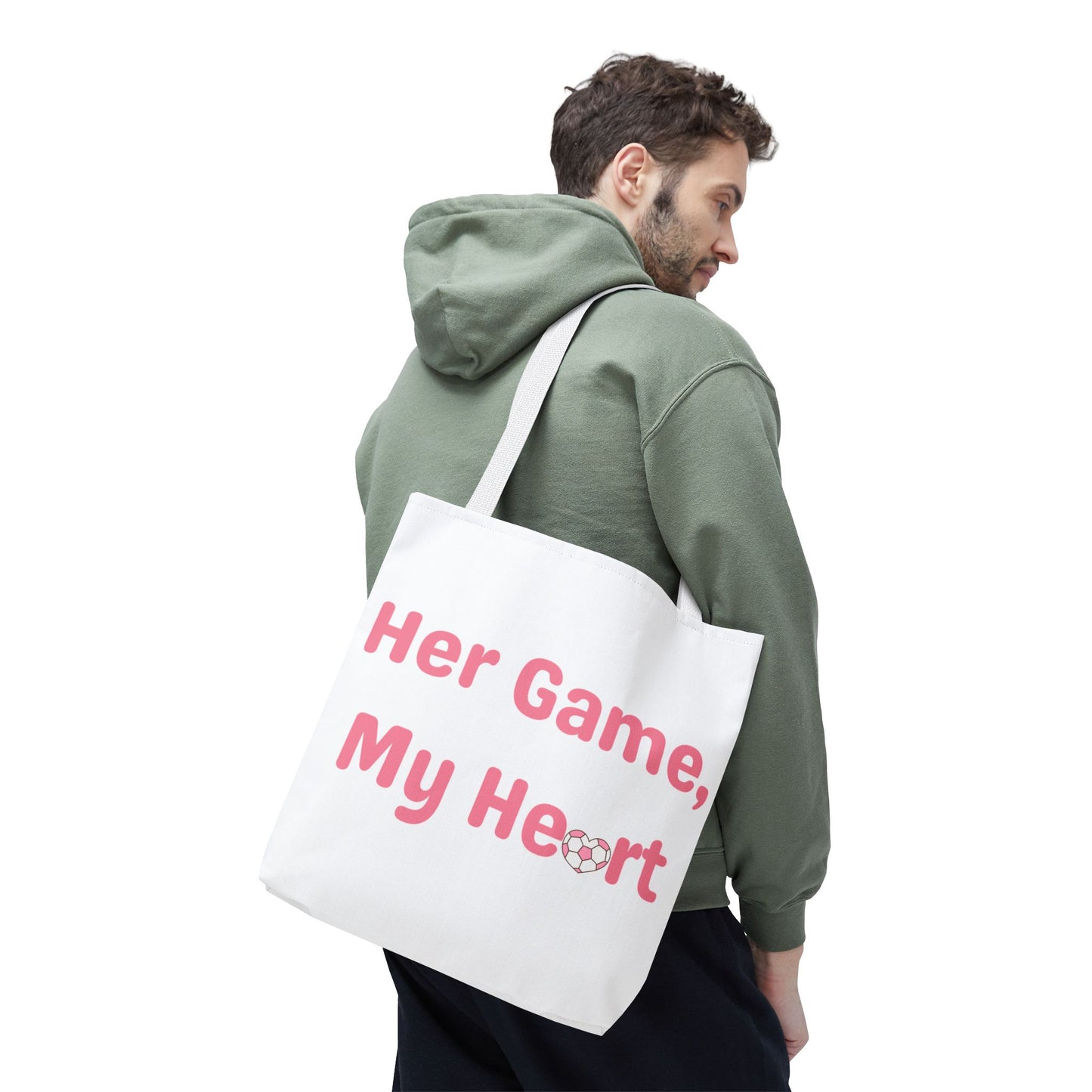 Her Game, My Heart Tote Bag