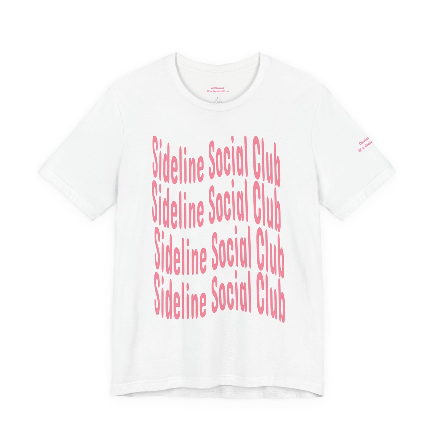 Sideline Social Club T Shirt | Unisex Jersey Short Sleeve Tee