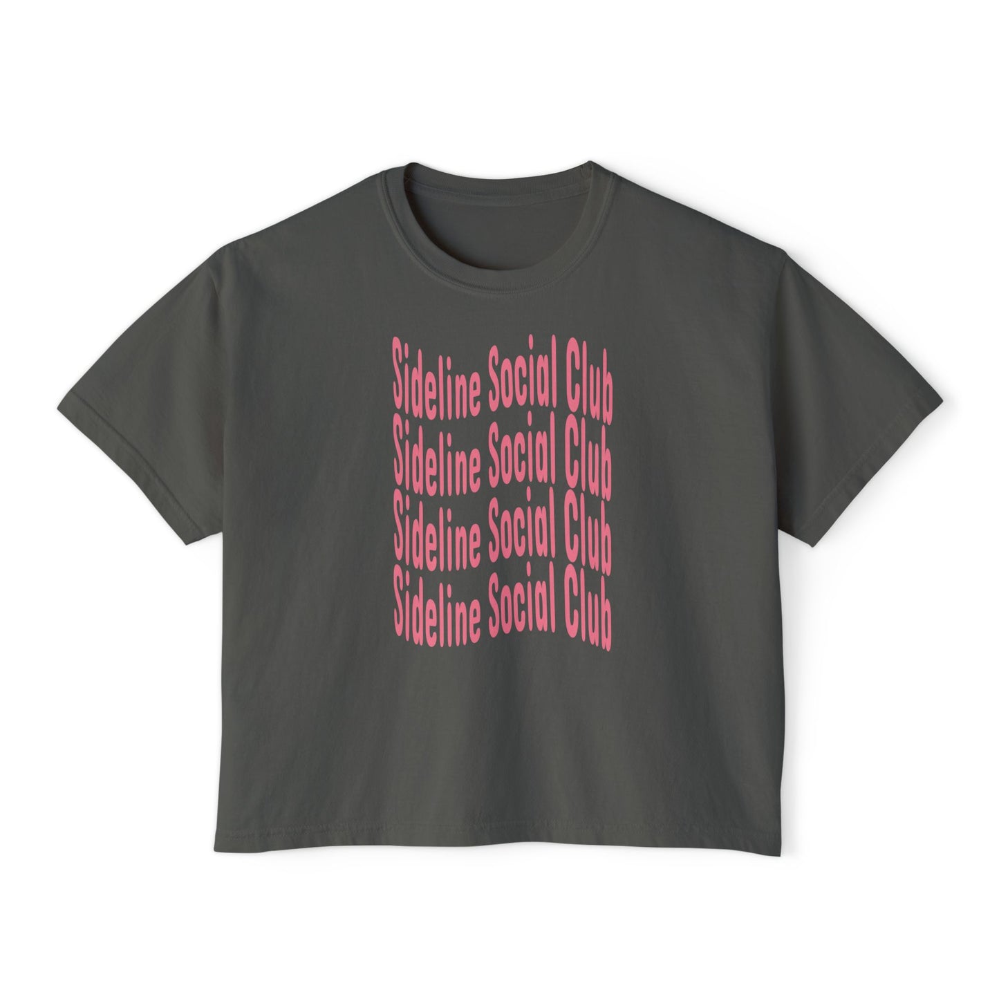 Sideline Social Club Cropped Tee | Comfort Colors Boxy Tee