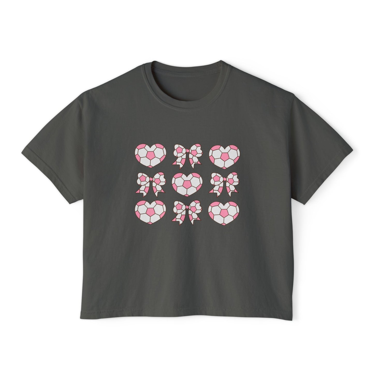 Her Game, My Heart Cropped Tee | Comfort Colors Boxy Tee