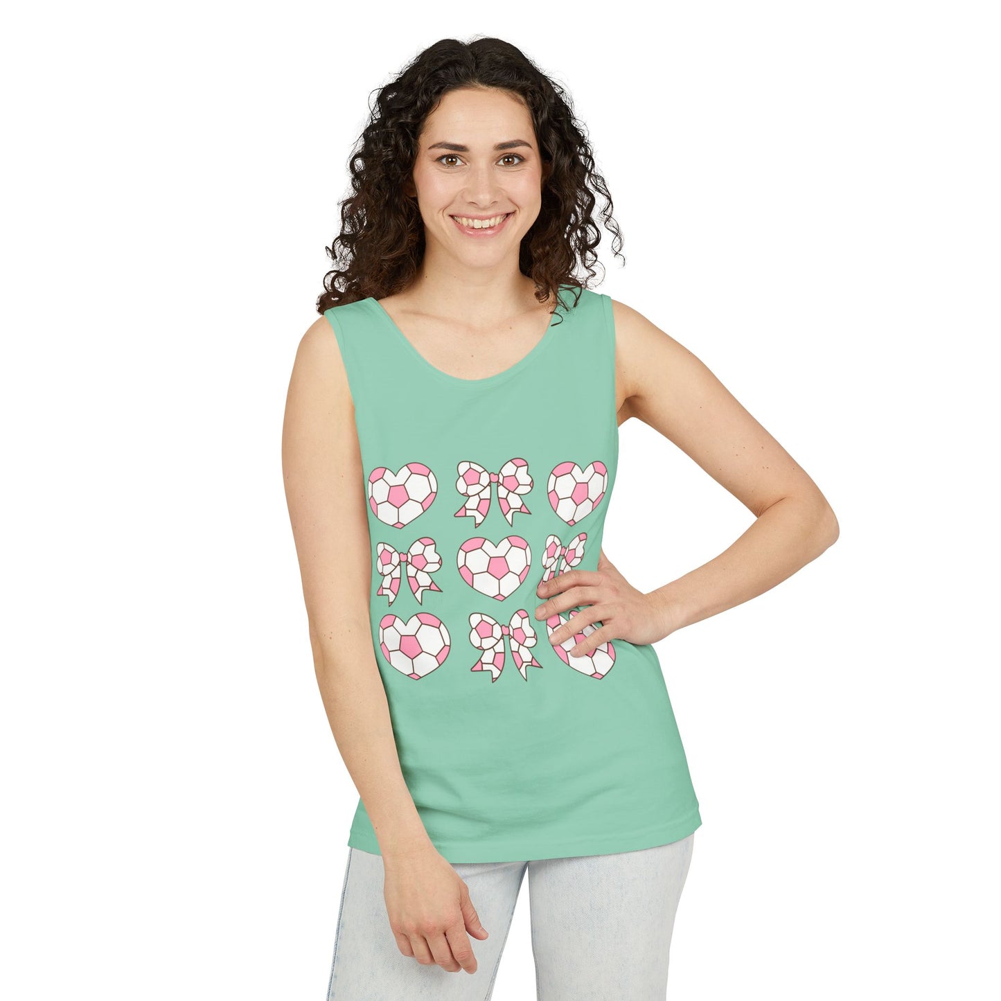 Her Game, My Heart Tank Top | Comfort Colors Tank Top