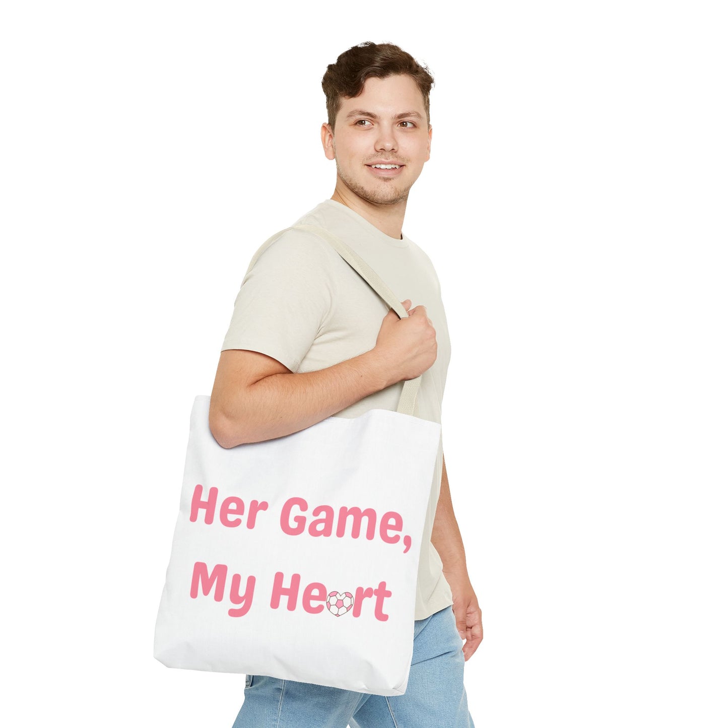 Her Game, My Heart Tote Bag