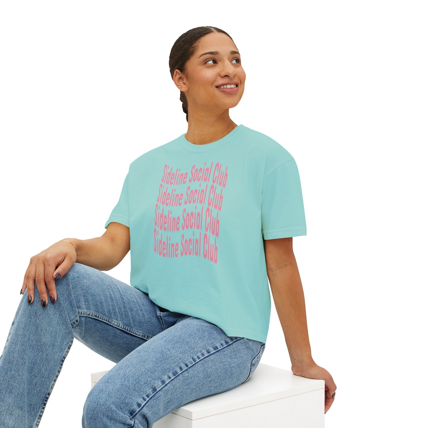 Sideline Social Club Cropped Tee | Comfort Colors Boxy Tee
