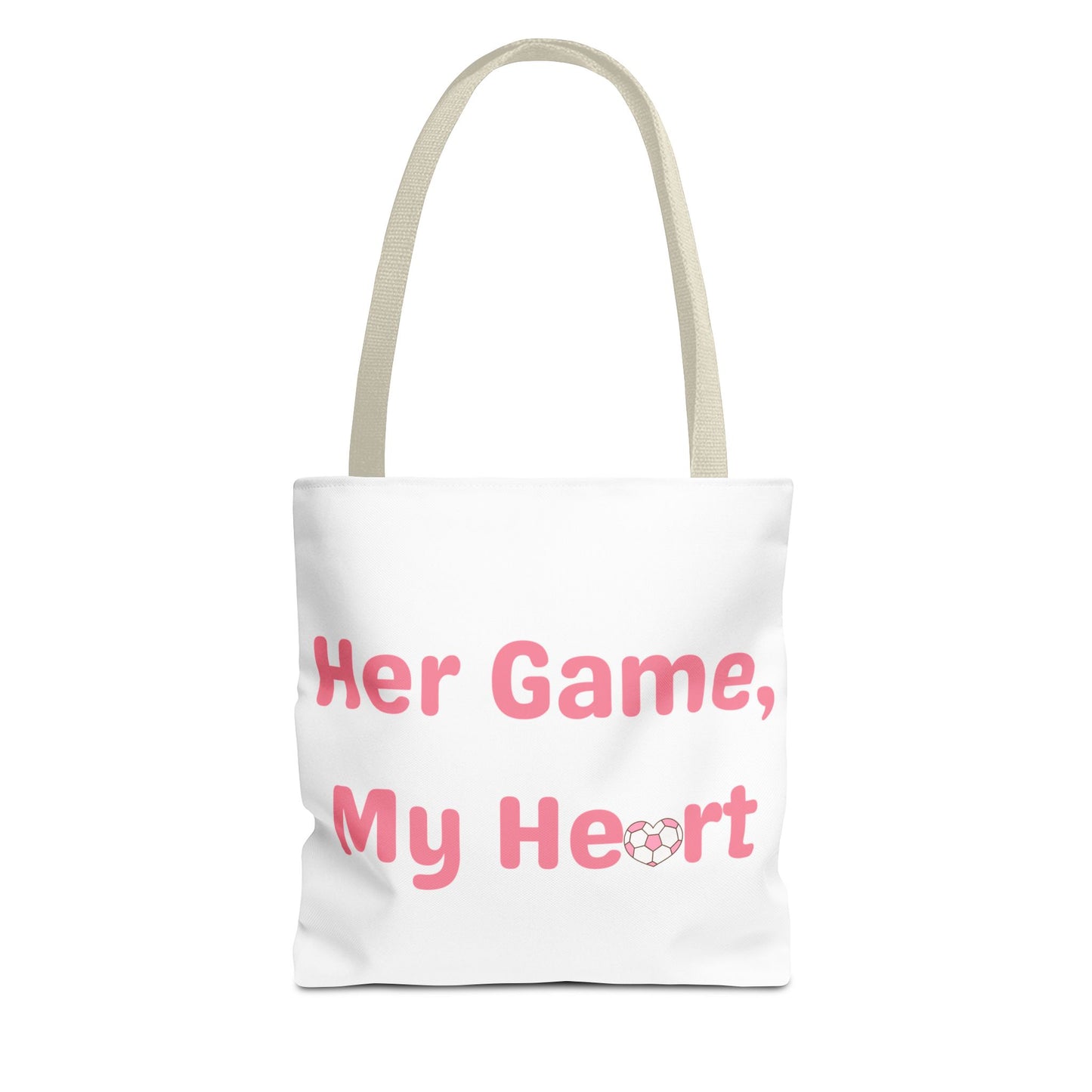 Her Game, My Heart Tote Bag