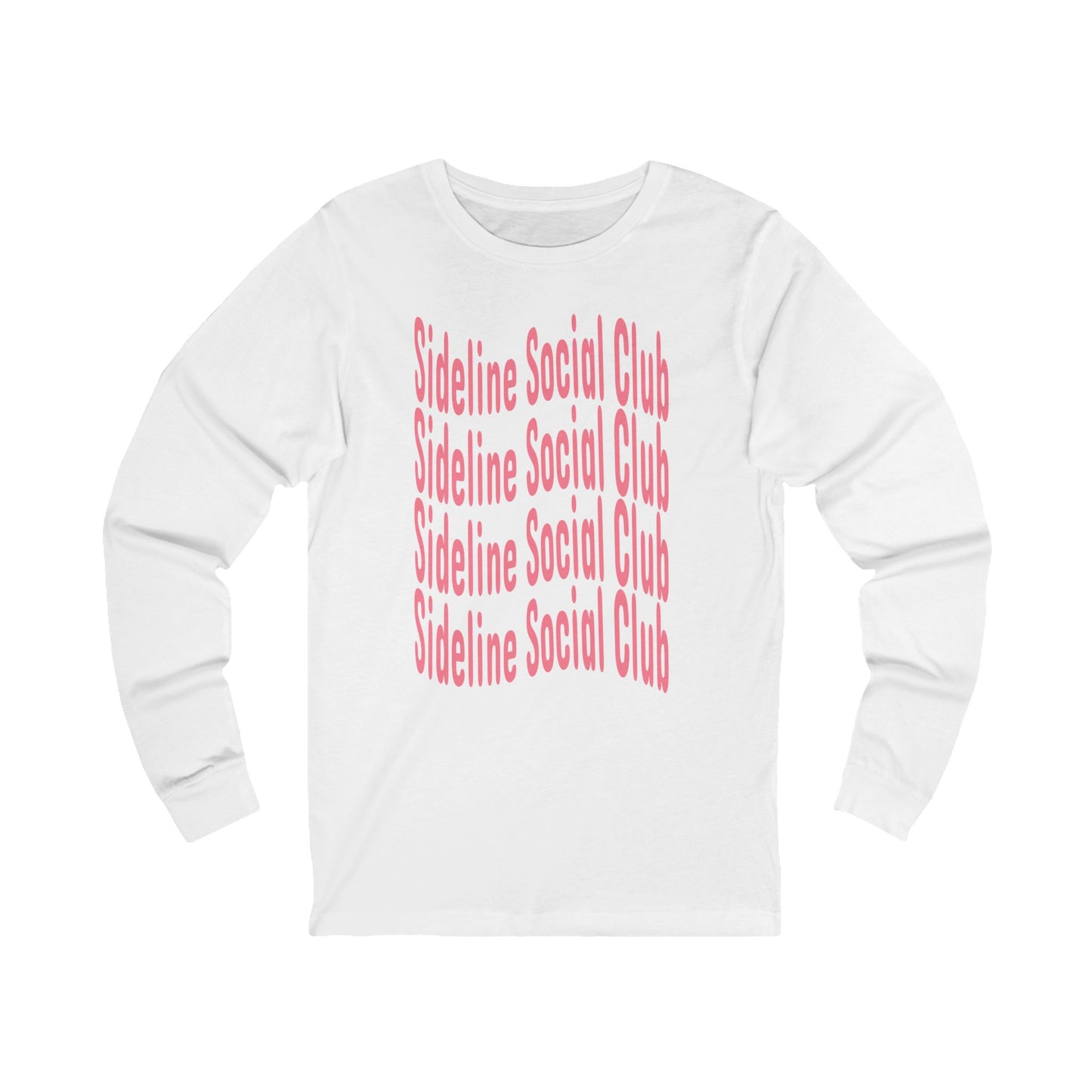 Sideline Social Club Long Sleeve T Shirt | Unisex Jersey Long Sleeve Tee