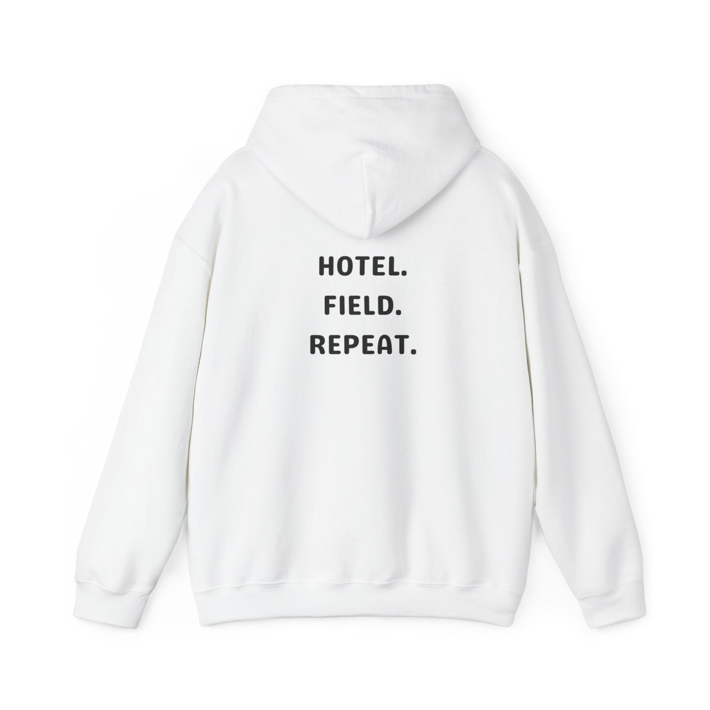 Hotel. Field. Repeat. Hoodie | Unisex Heavy Blend™ Hooded Sweatshirt