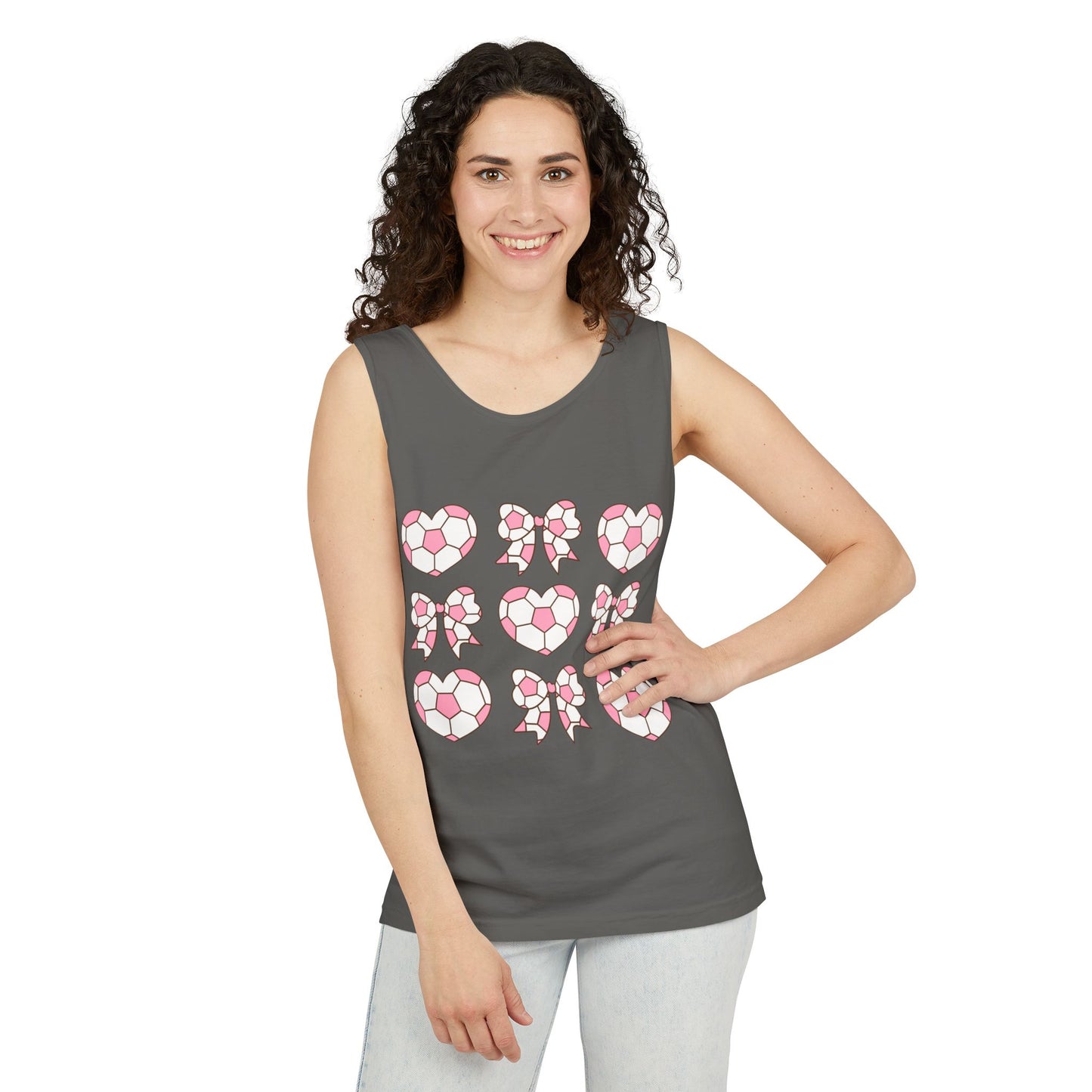 Her Game, My Heart Tank Top | Comfort Colors Tank Top