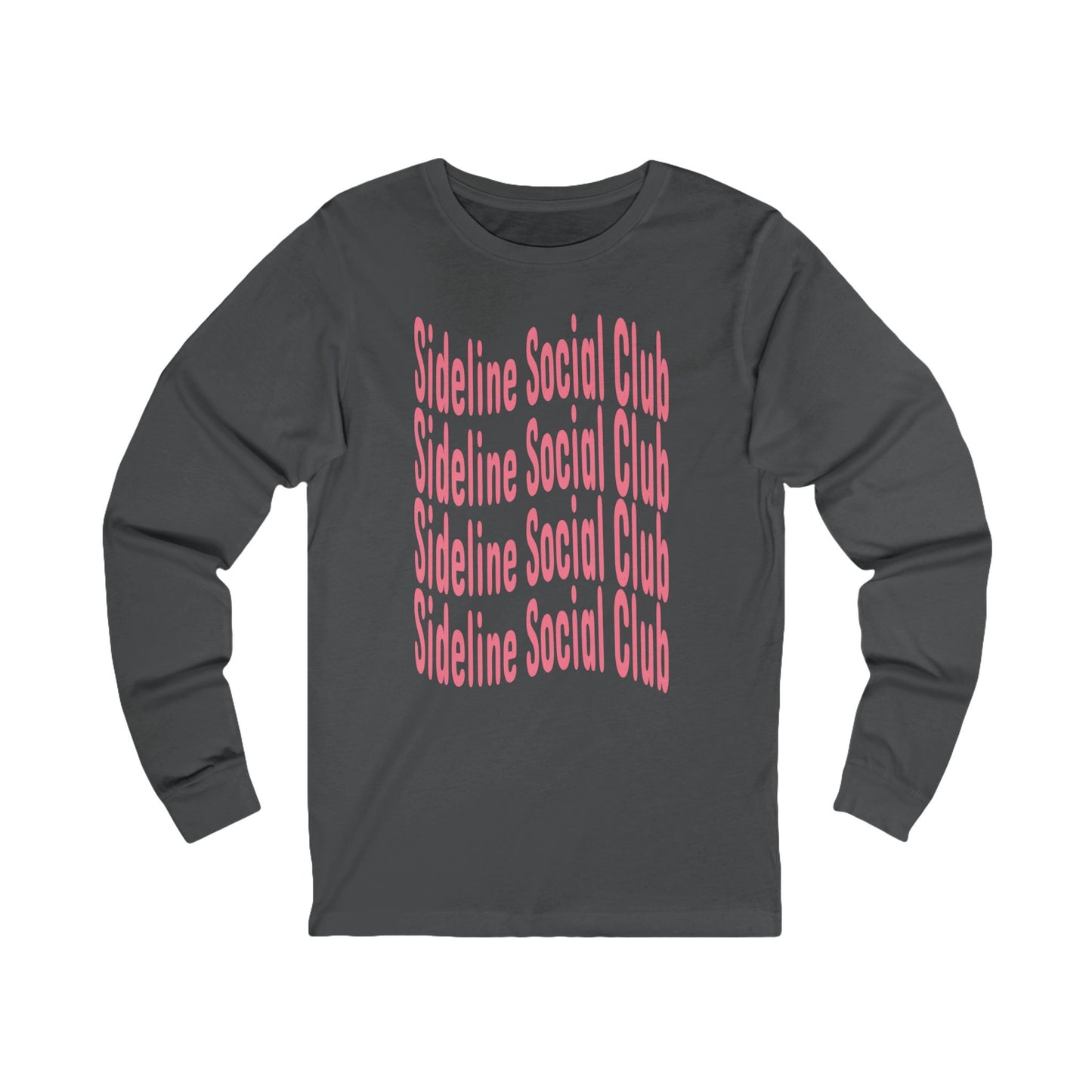 Sideline Social Club Long Sleeve T Shirt | Unisex Jersey Long Sleeve Tee
