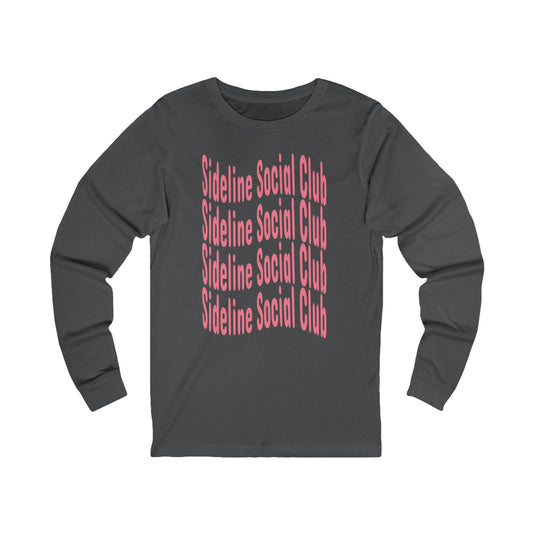Sideline Social Club Long Sleeve T Shirt | Unisex Jersey Long Sleeve Tee