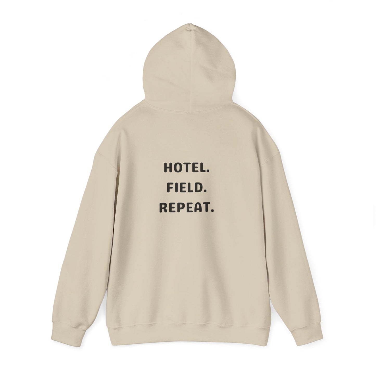 Hotel. Field. Repeat. Hoodie | Unisex Heavy Blend™ Hooded Sweatshirt