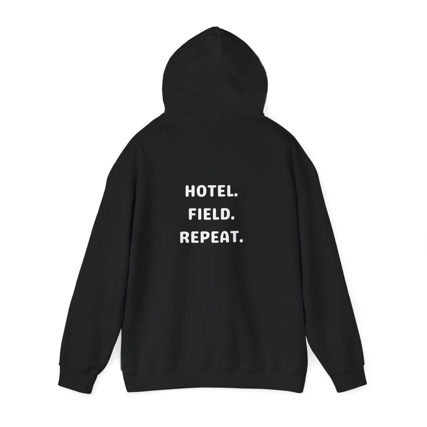 Hotel. Field. Repeat. Hoodie | Unisex Heavy Blend™ Hooded Sweatshirt