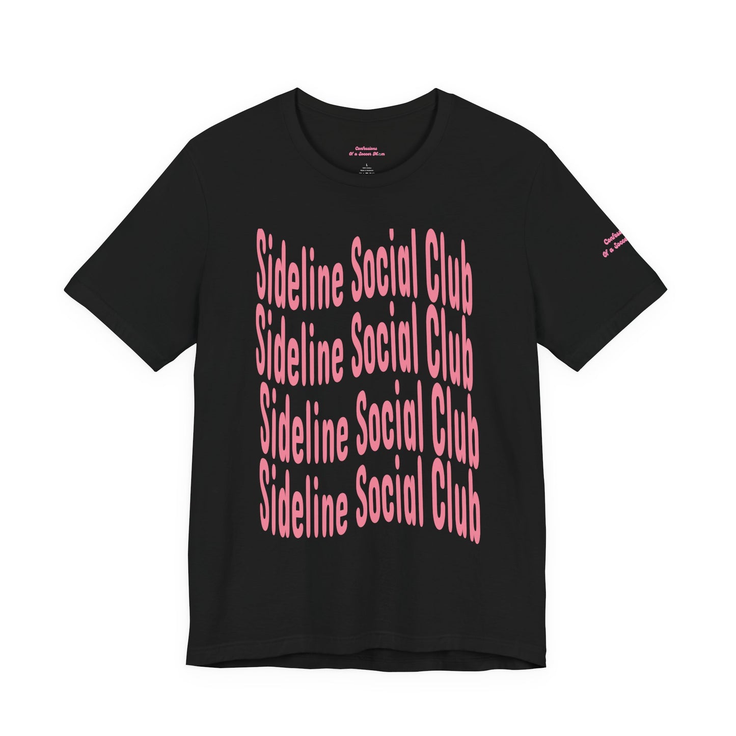 Sideline Social Club T Shirt | Unisex Jersey Short Sleeve Tee