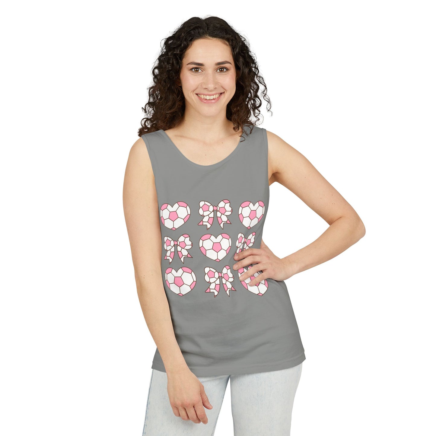 Her Game, My Heart Tank Top | Comfort Colors Tank Top