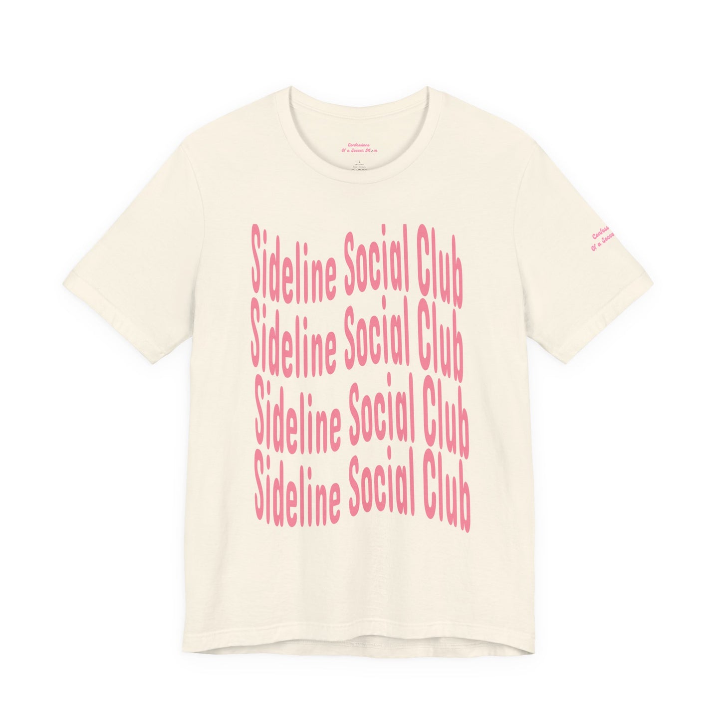 Sideline Social Club T Shirt | Unisex Jersey Short Sleeve Tee