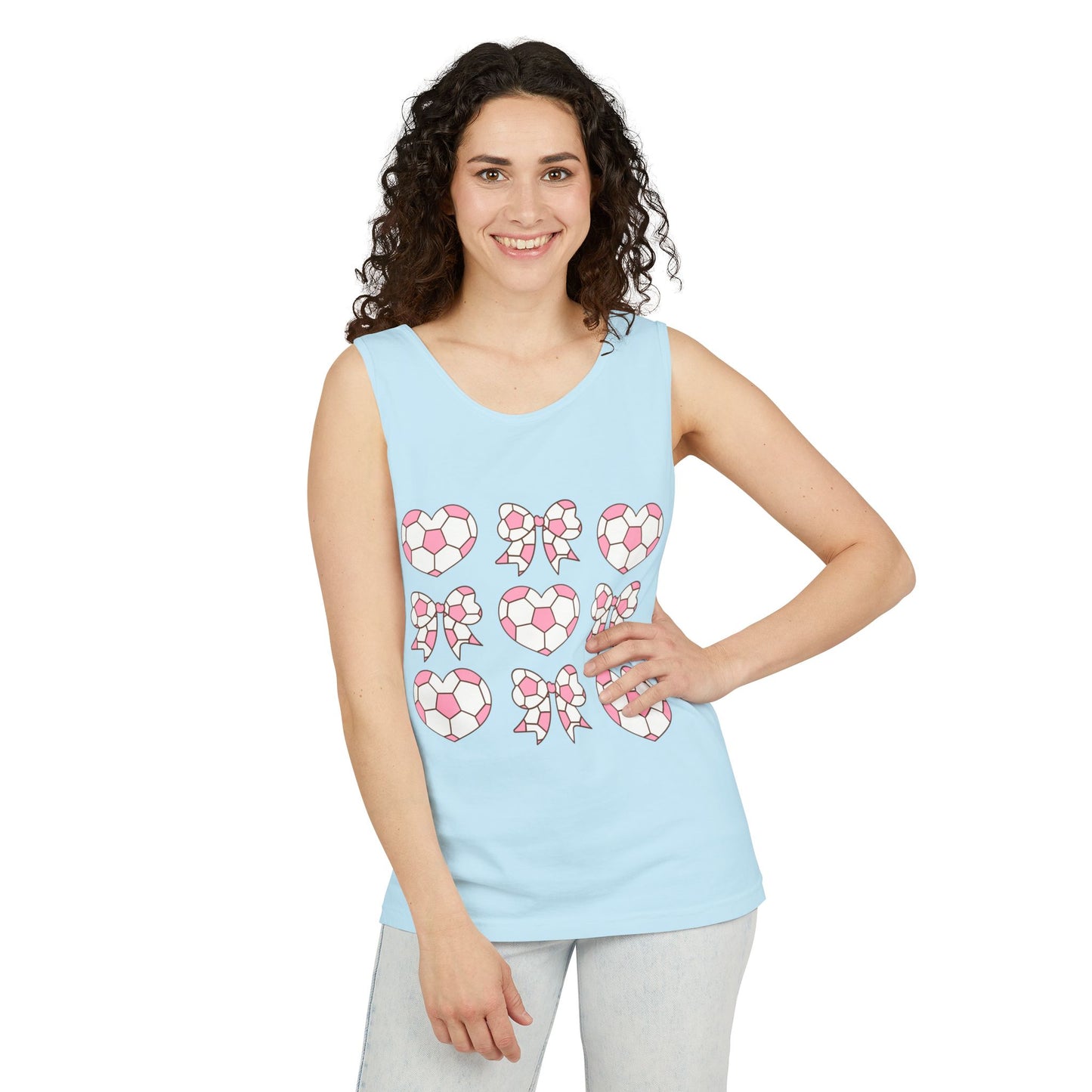 Her Game, My Heart Tank Top | Comfort Colors Tank Top