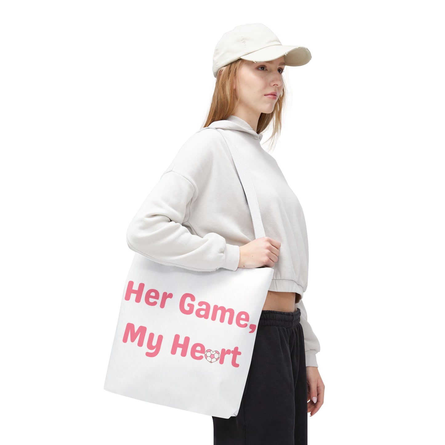 Her Game, My Heart Tote Bag