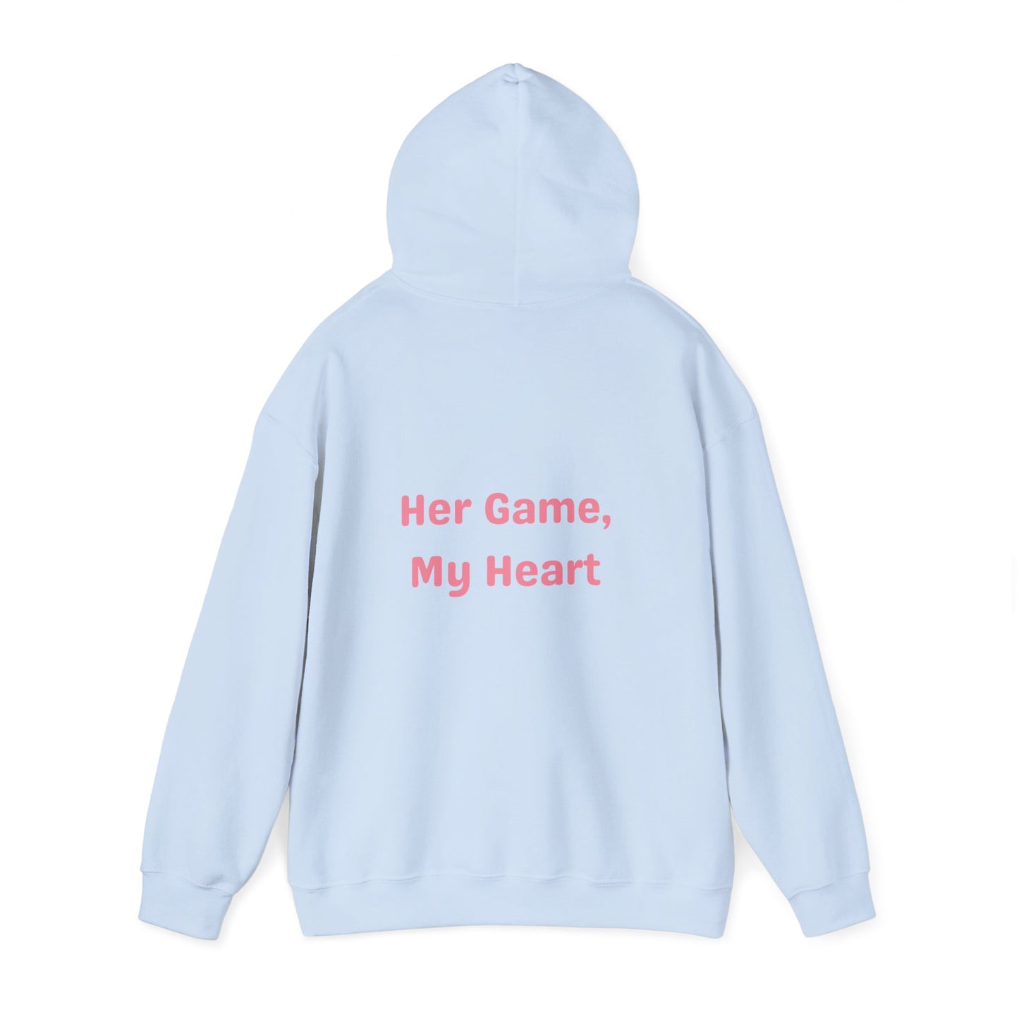 Her Game, My Heart Hoodie | Unisex Heavy Blend™ Hooded Sweatshirt