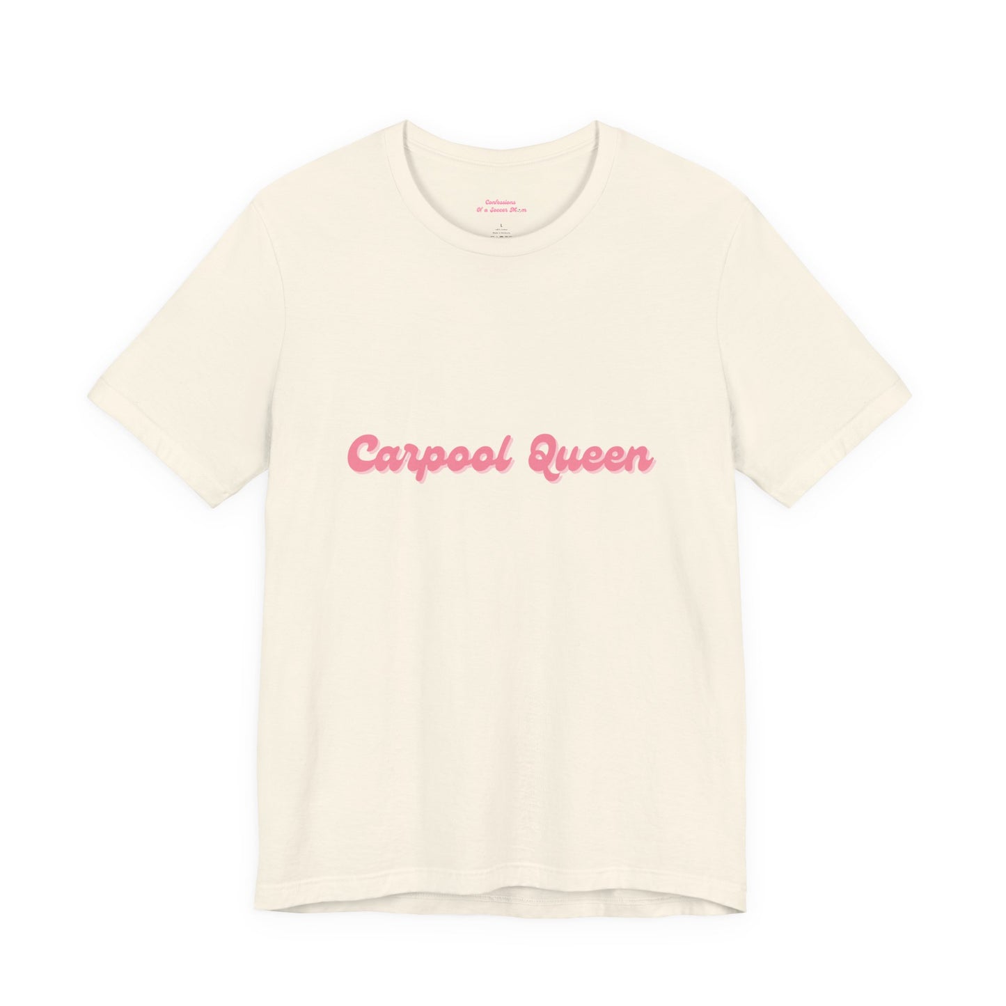 Carpool Queen Pink Design | Unisex Jersey Short Sleeve Tee