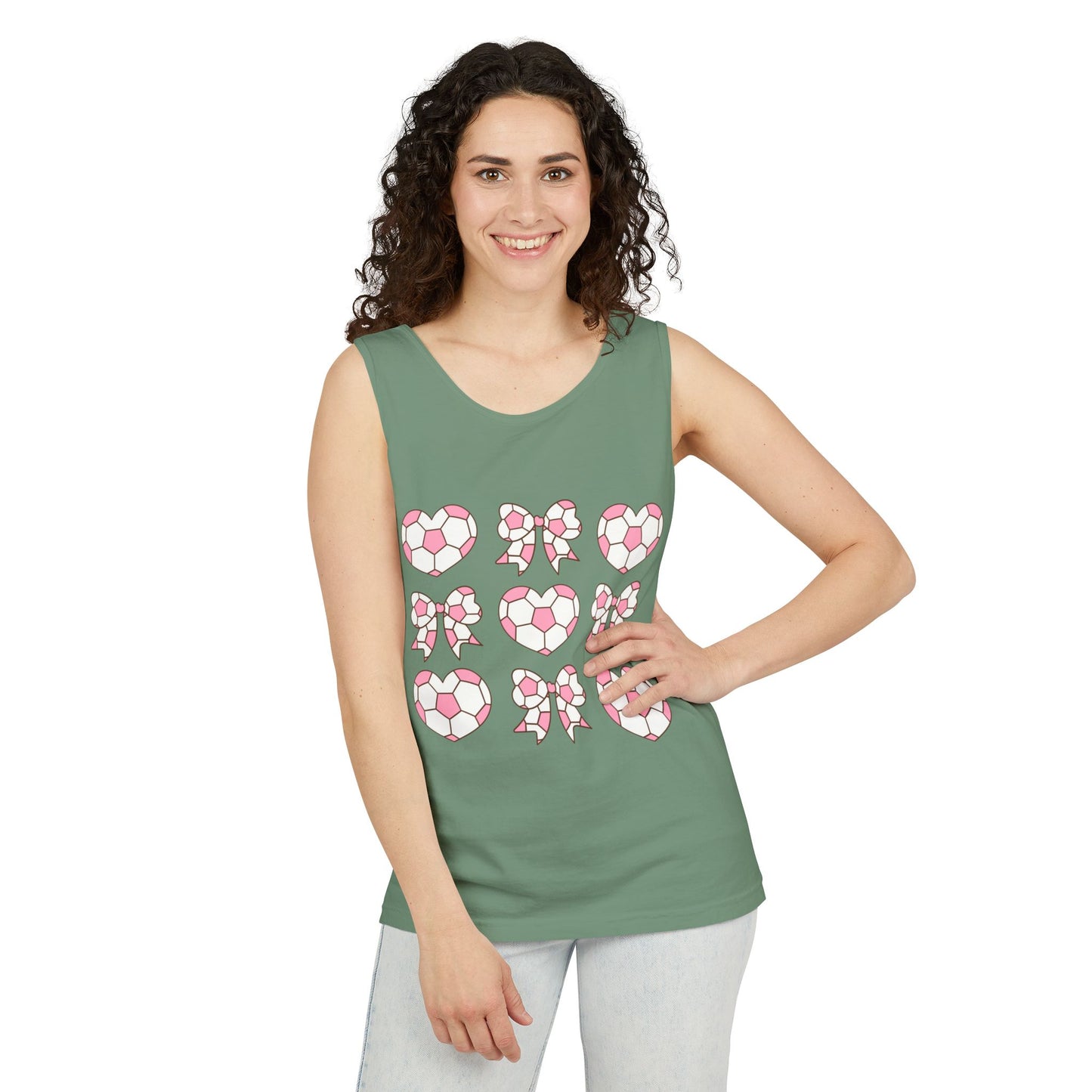 Her Game, My Heart Tank Top | Comfort Colors Tank Top