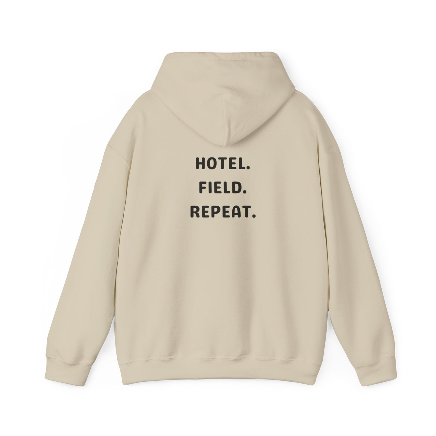 Hotel. Field. Repeat. Hoodie | Unisex Heavy Blend™ Hooded Sweatshirt