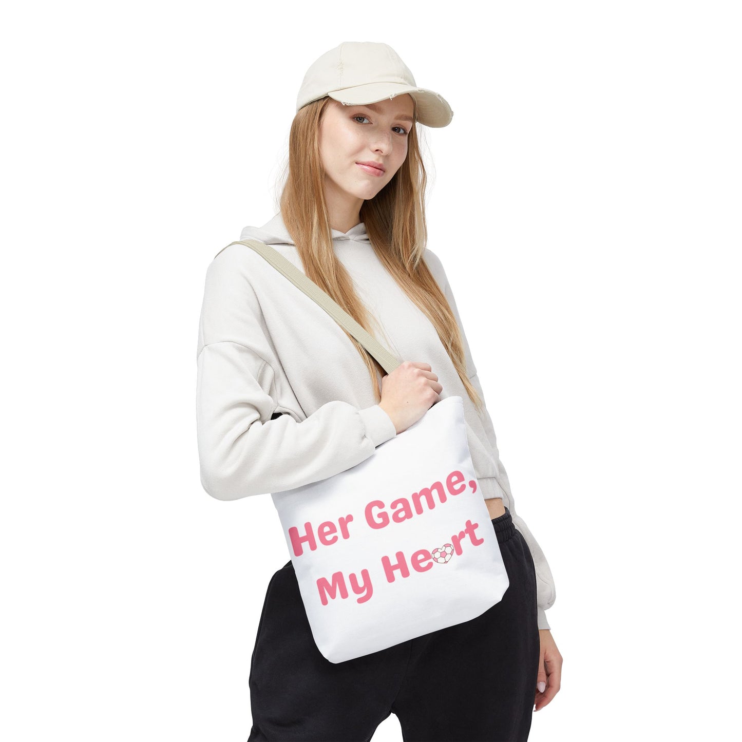 Her Game, My Heart Tote Bag