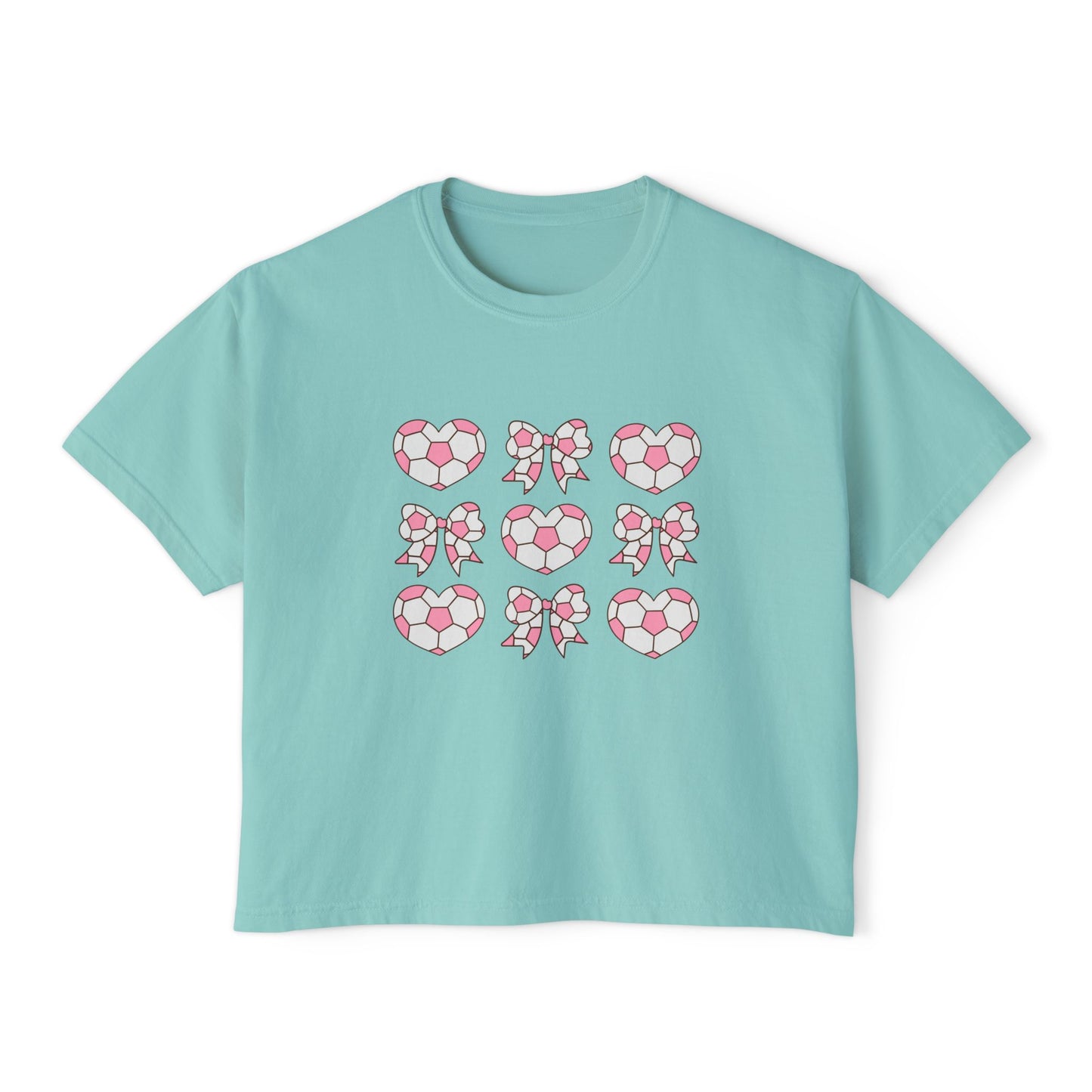 Her Game, My Heart Cropped Tee | Comfort Colors Boxy Tee
