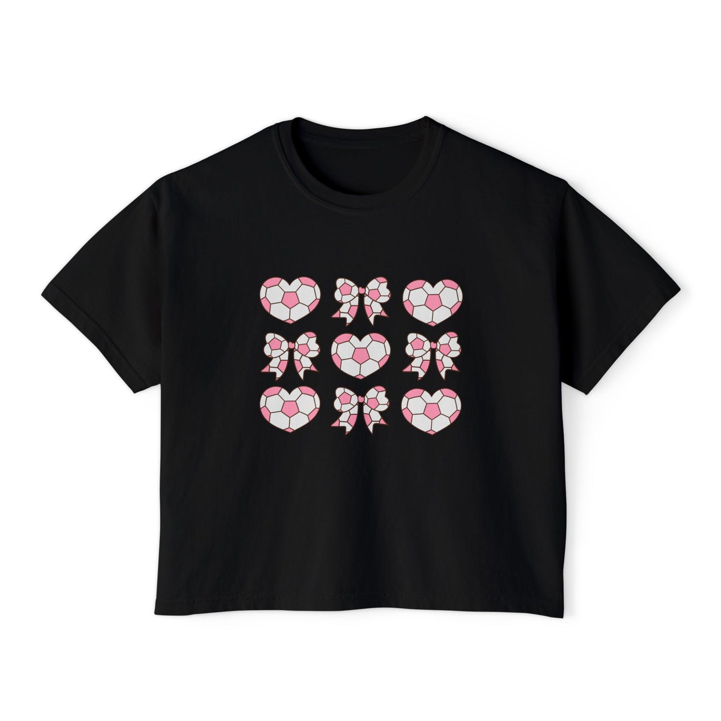 Her Game, My Heart Cropped Tee | Comfort Colors Boxy Tee