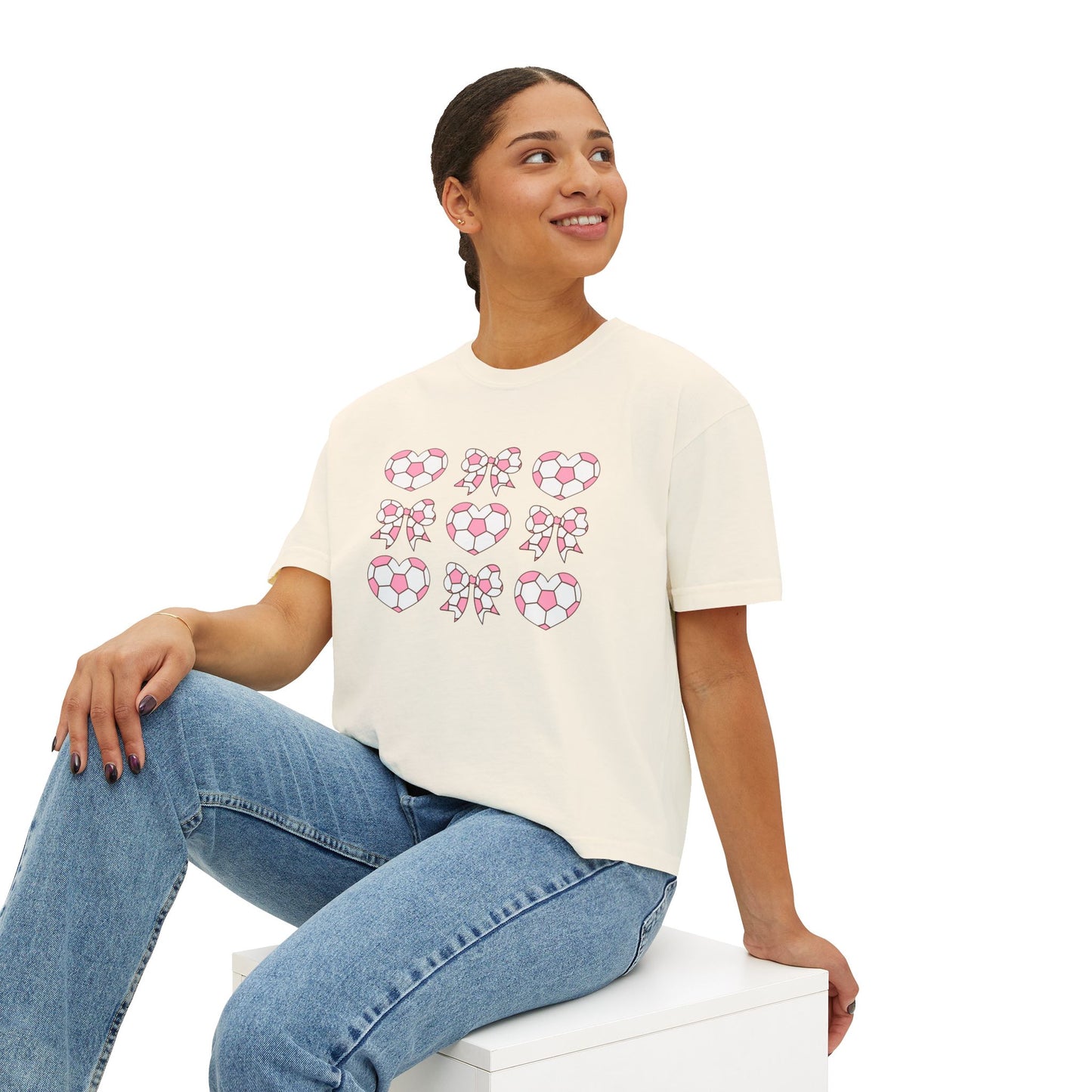 Her Game, My Heart Cropped Tee | Comfort Colors Boxy Tee