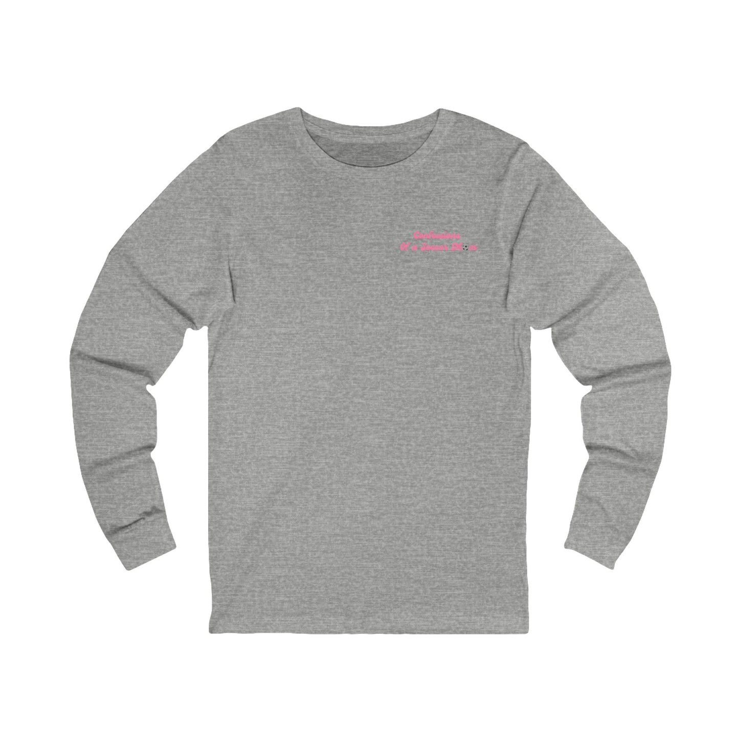 Confessions of a Soccer Mom Logo Long Sleeve T Shirt | Unisex Jersey Long Sleeve Tee