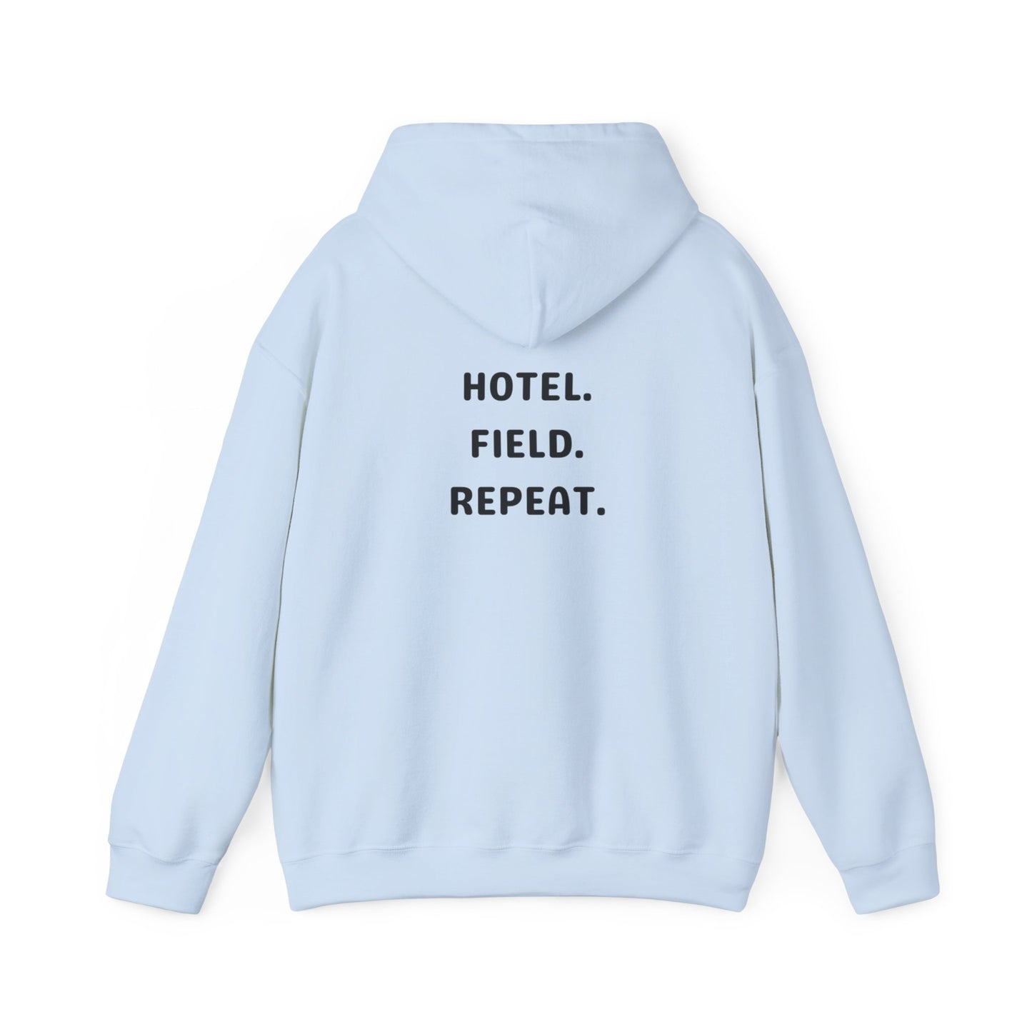 Hotel. Field. Repeat. Hoodie | Unisex Heavy Blend™ Hooded Sweatshirt