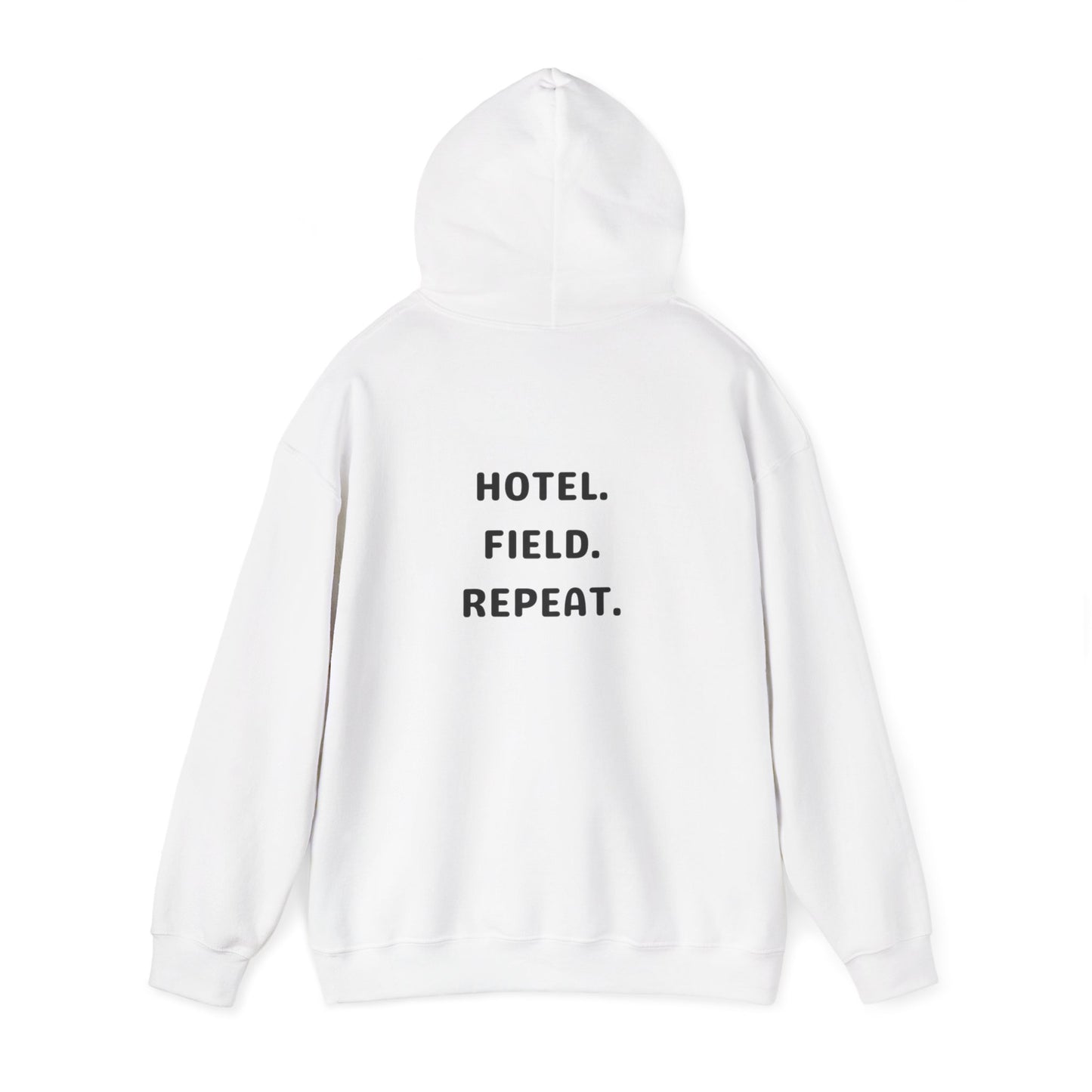 Hotel. Field. Repeat. Hoodie | Unisex Heavy Blend™ Hooded Sweatshirt